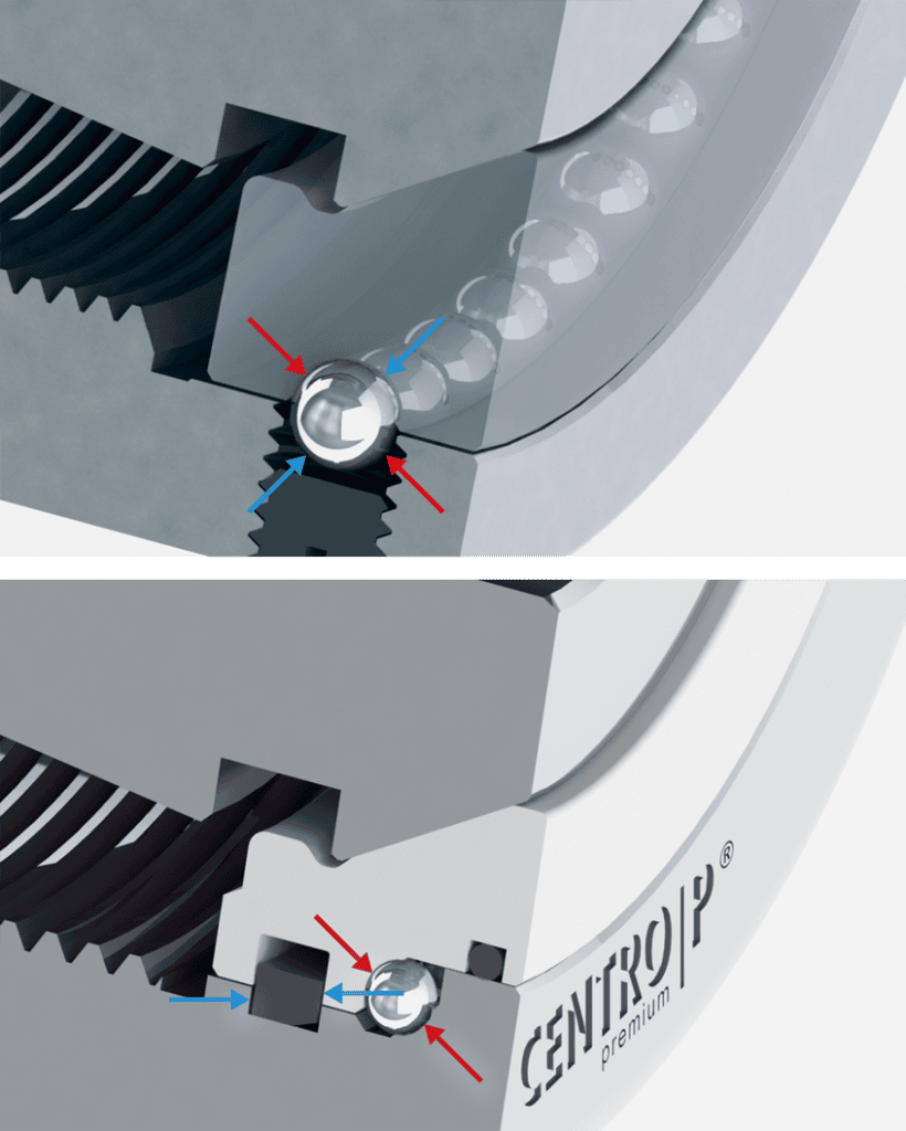 FAHRION clamping nuts with deep groove ball bearings and angular contact ball bearings