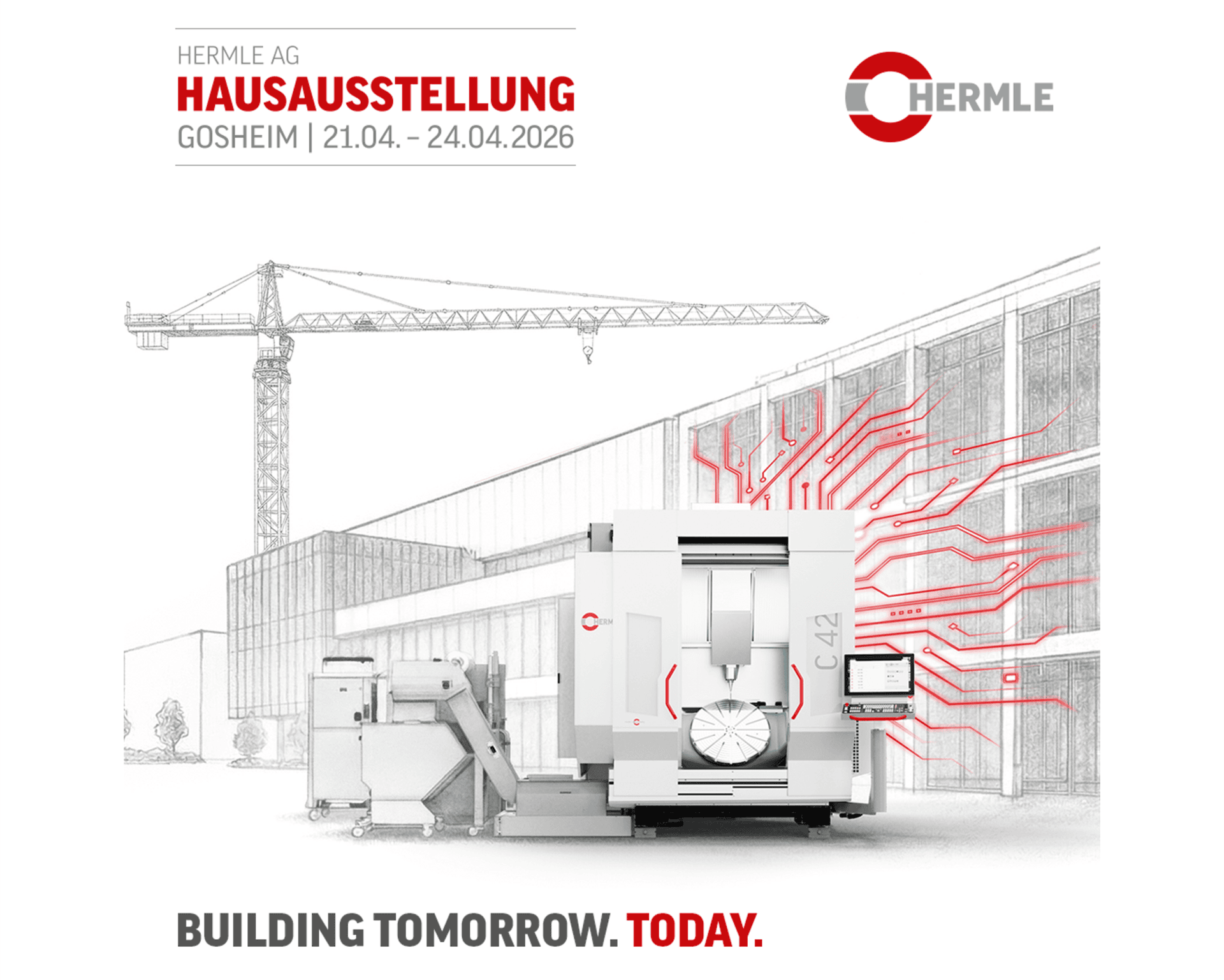 Hermle AG In-House Exhibition 2026, Gosheim, Maschinenbau.